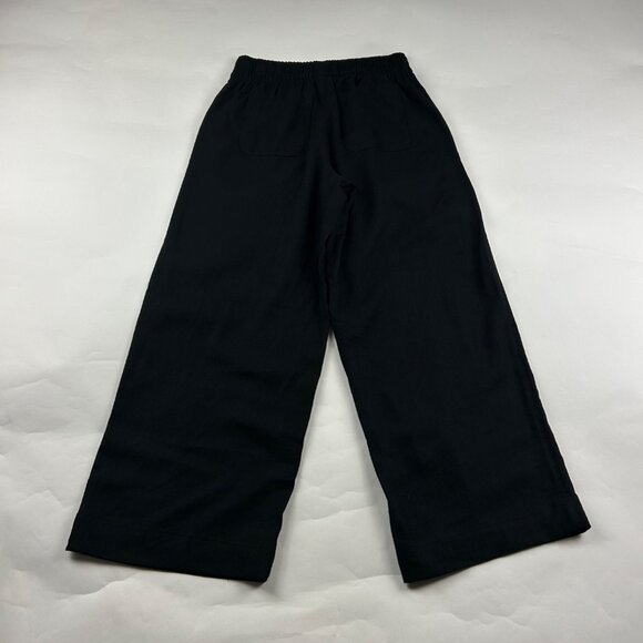 PETITE Old Navy Black Linen Blend Wide Leg Lounge Pant PXS - Picture 6 of 7